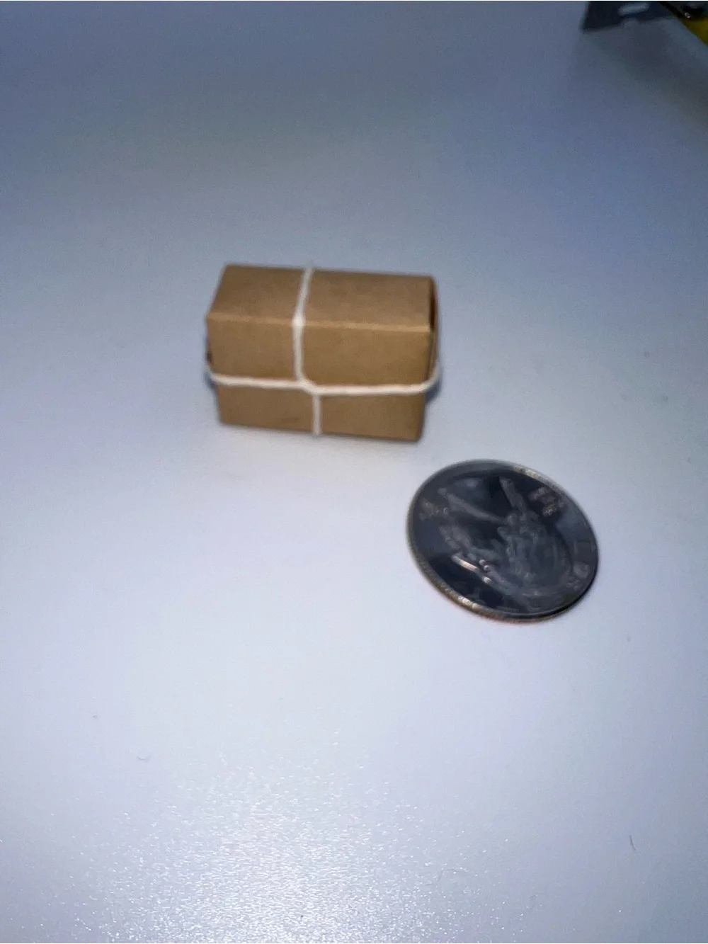 Mini Kraft Gift Box with White Twine